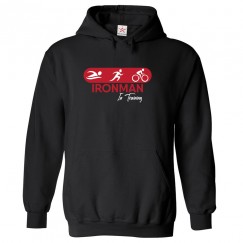 Ironman In Training Classic Unisex Kids and Adults Pullover Hoodie For Aethlete